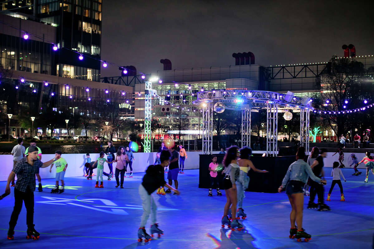 Discovery Green's outdoor roller rink is officially open for its fourth