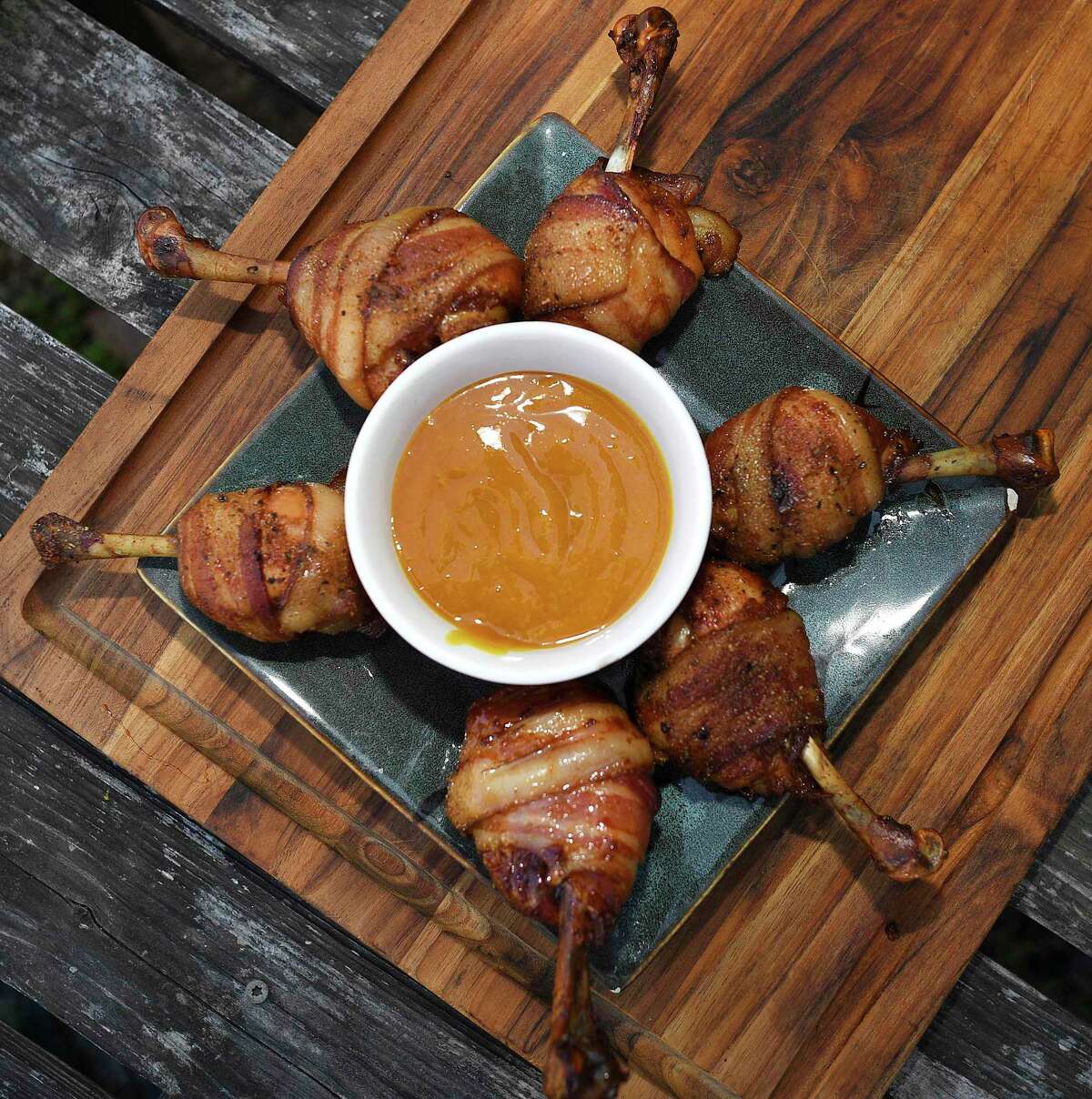 Recipe BaconWrapped Smoked Chicken Lollipops