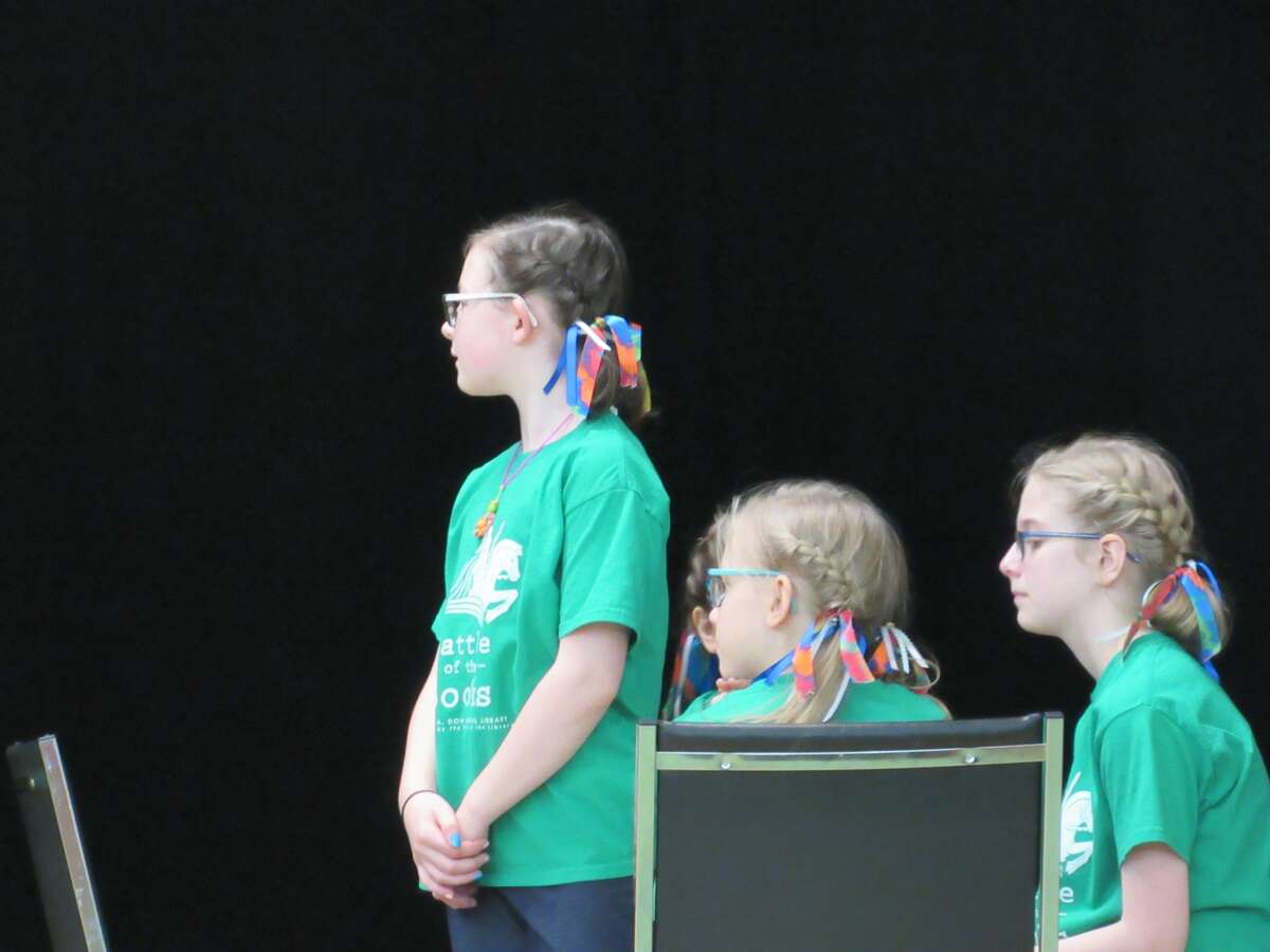 Teams from Adams and Pine River elementary schools competed in the Battle of the Books Championship Battle on Saturday, March 7 at Grace A. Dow Memorial Library.
