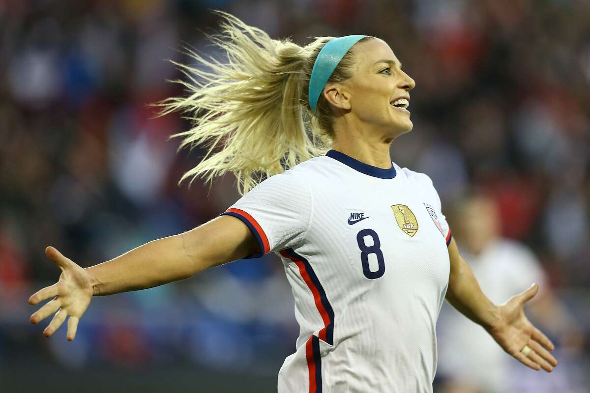 Julie Ertz’s header puts Americans in driver’s seat in SheBelieves Cup