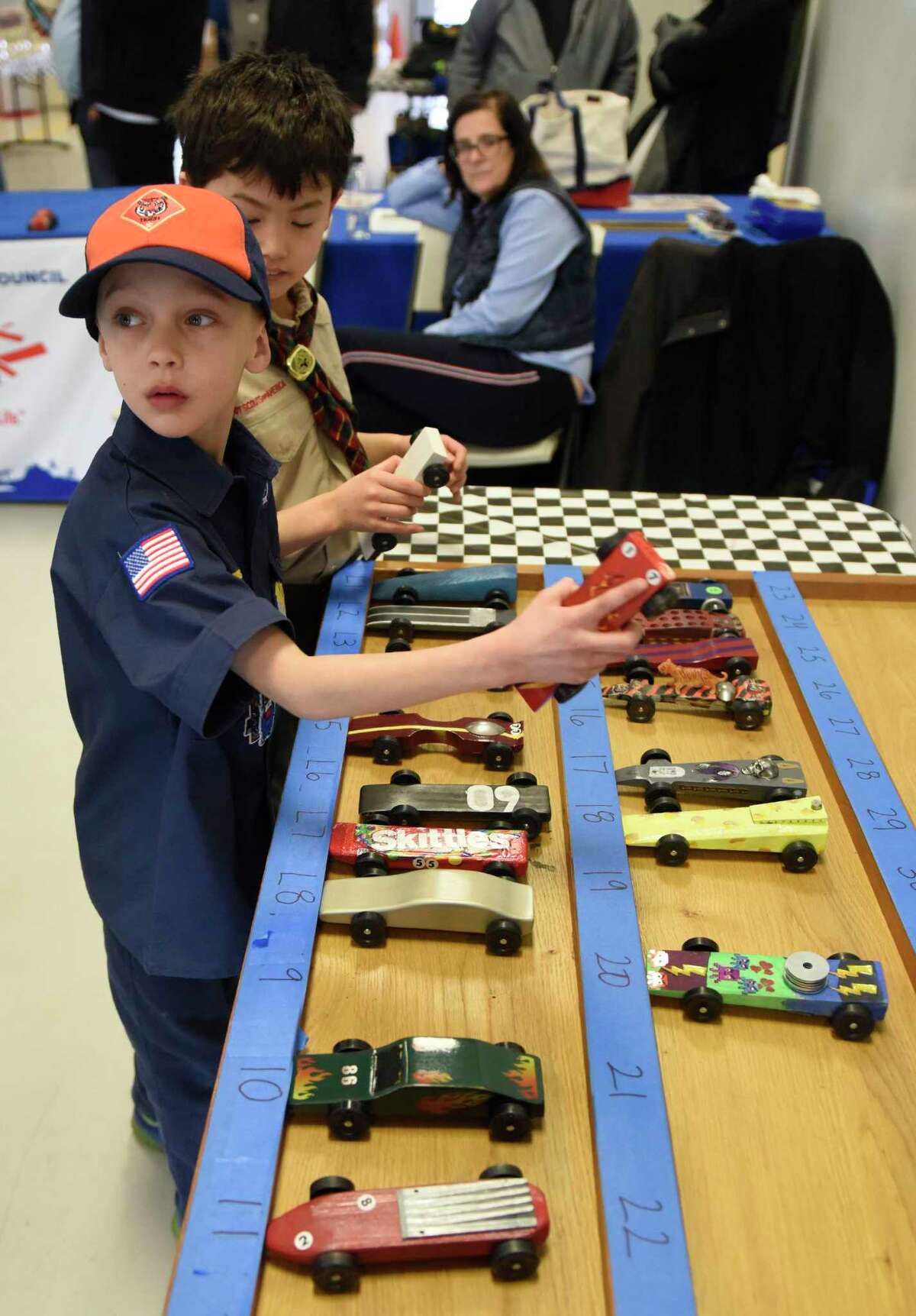 Photos: Boy Scouts race cars at Pinewood Derby Championship