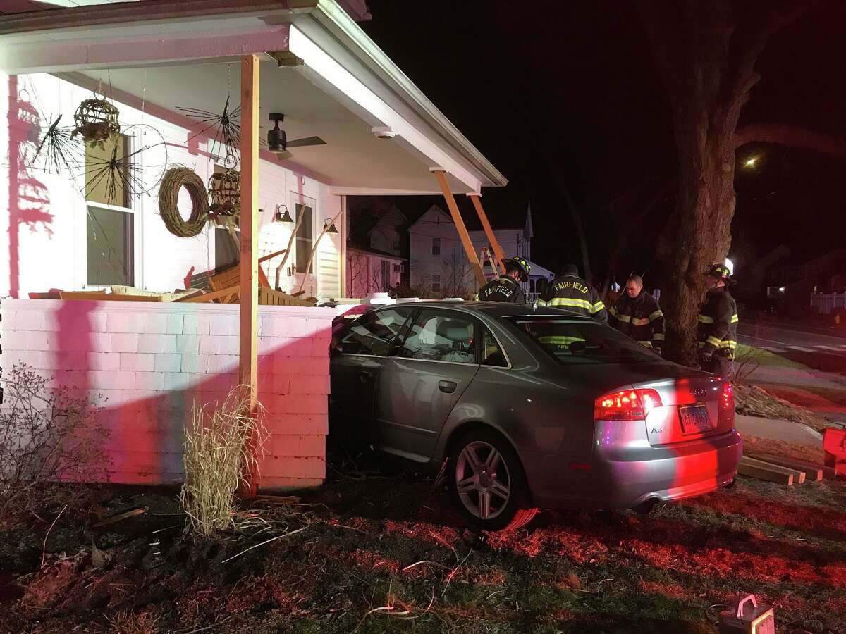 Fairfield: Car crashes into porch