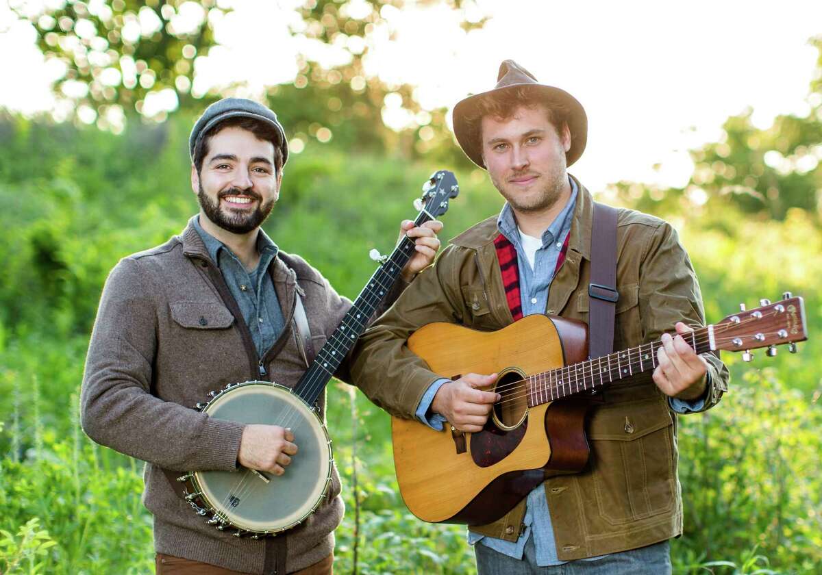 Justin Lansing and Joe Mailander, known as the Okee Dokee Brothers, will perform March 13 at the Midland Center for the Arts. They will host a songwriting circle on March 14 at Chippewa Nature Center. (Photo provided)