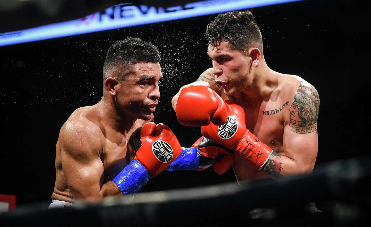 Laredoans head to watch local boxers and MMA fighters go up against other talent from around Texas, Friday, Mar. 7, 2020, at the Sames Auto Arenaa.