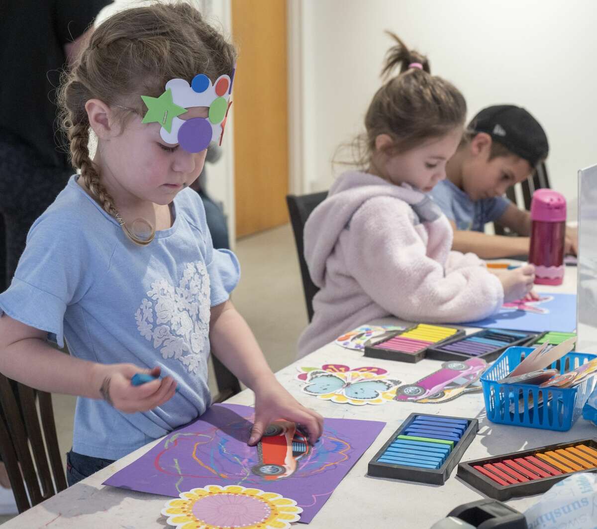 Isabelle Langford and others make crafts 03/10/2020 at Museum of the Southwest Spring Break Camp. Tim Fischer/Reporter-Telegram
