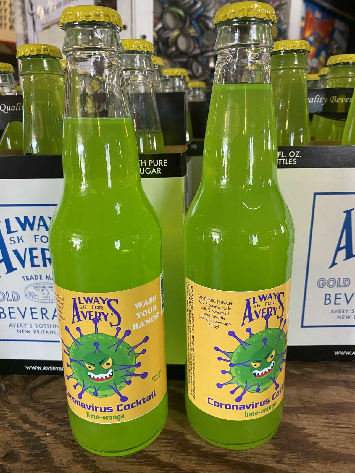 Avery Soda in New Britain, Conn. launched their new temporary flavor called "Coronavirus Cocktail" on March 8, 2020.