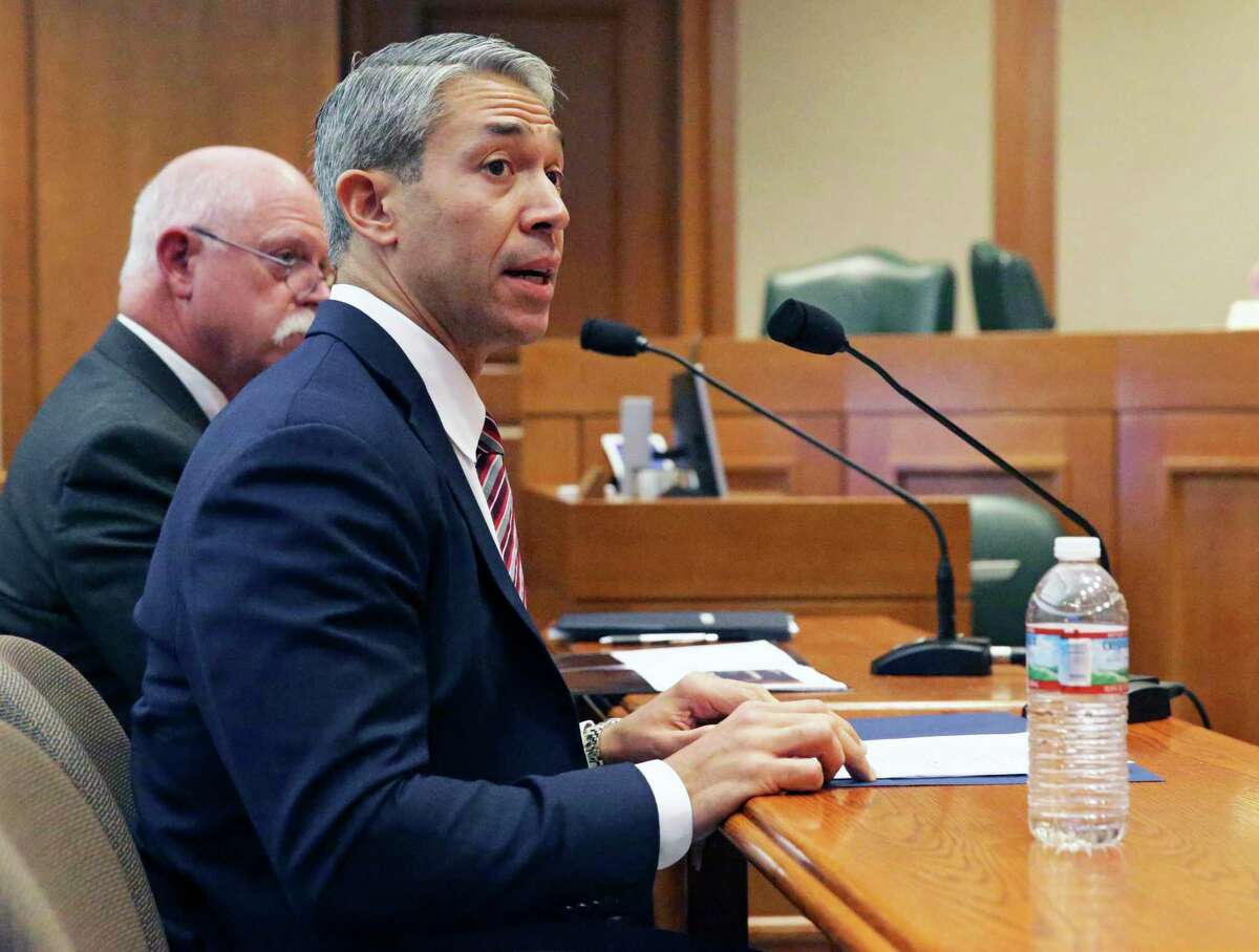 San Antonio mayor Ron Nirenberg addresses the members as the House of Representatives Committee on Public Health hears testimony from officials concerning the coronavirus threat in Texas on Feb. 10, 2020.