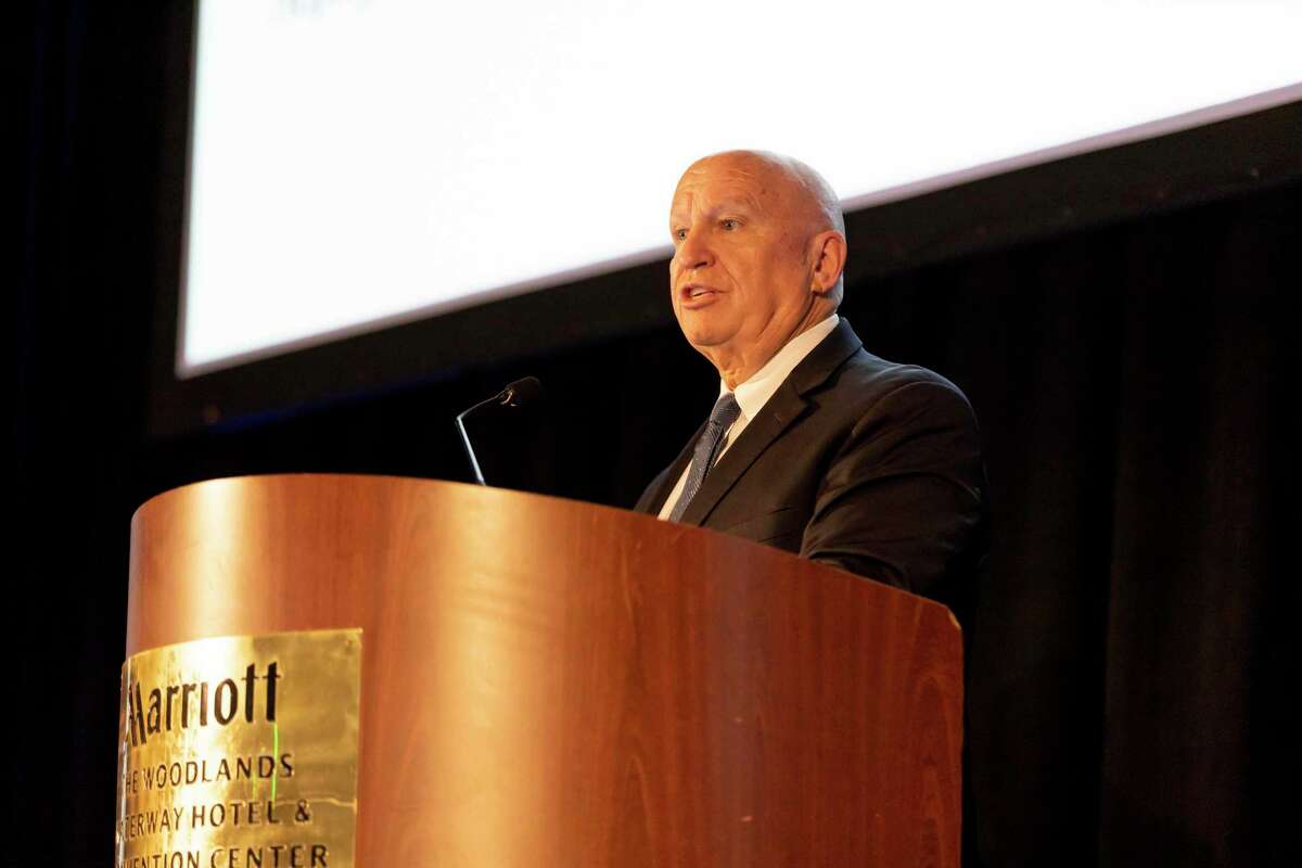 US Rep. Kevin Brady spoke during the Economic Outlook Conference held at The Woodlands Waterway Marriot Hotel, Friday, Feb. 20, 2020. The annual conference takes a look at Montgomery Counties economy, trends and growth.