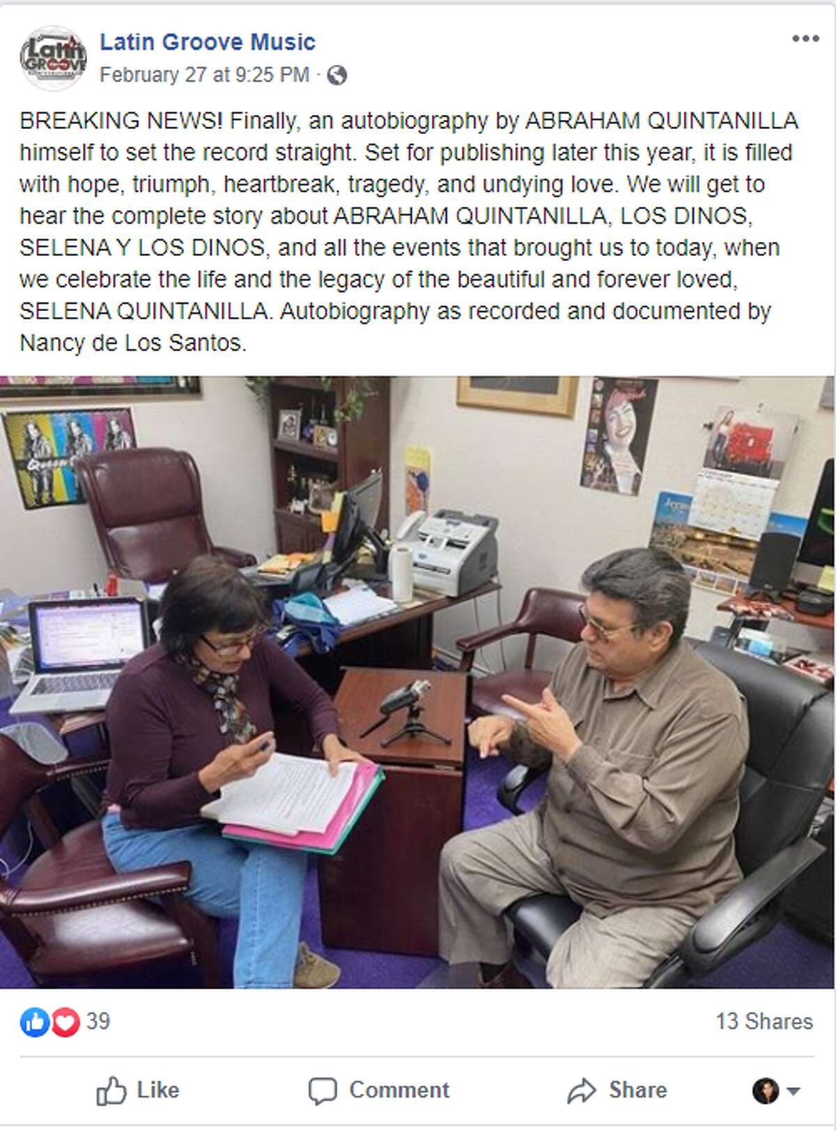 Selena’s father, Abraham Quintanilla, sets the record straight in