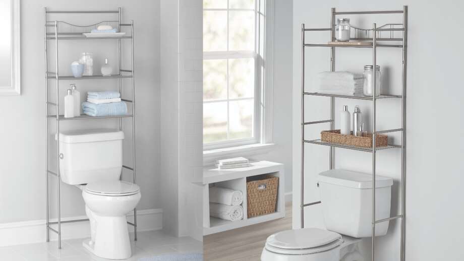 10 above toilet storage solutions for under $100 - SFGate