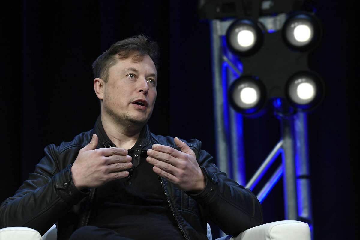 Tesla and SpaceX Chief Executive Officer Elon Musk speaks at the SATELLITE Conference and Exhibition in Washington, Monday, March 9, 2020. 