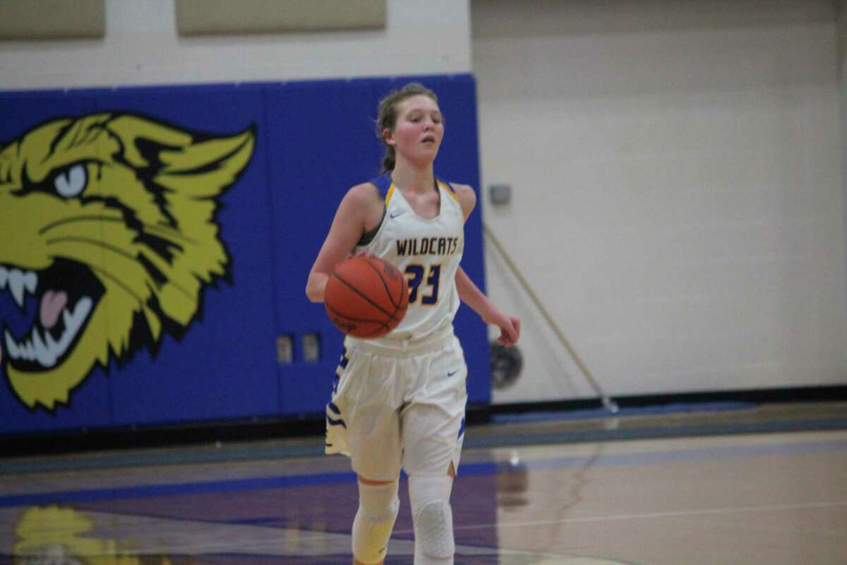Addy Gray (33) has another strong game for Evart. (Herald Review file photo)