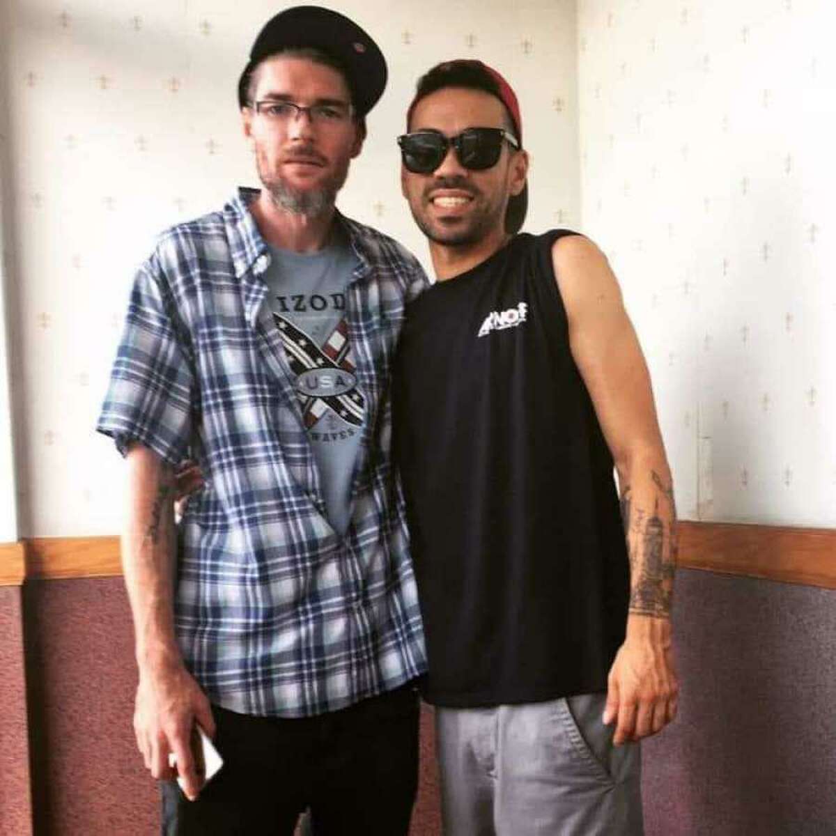 A photo of David Ramos, right, and Jason Hoffman, left, taken in August 2019