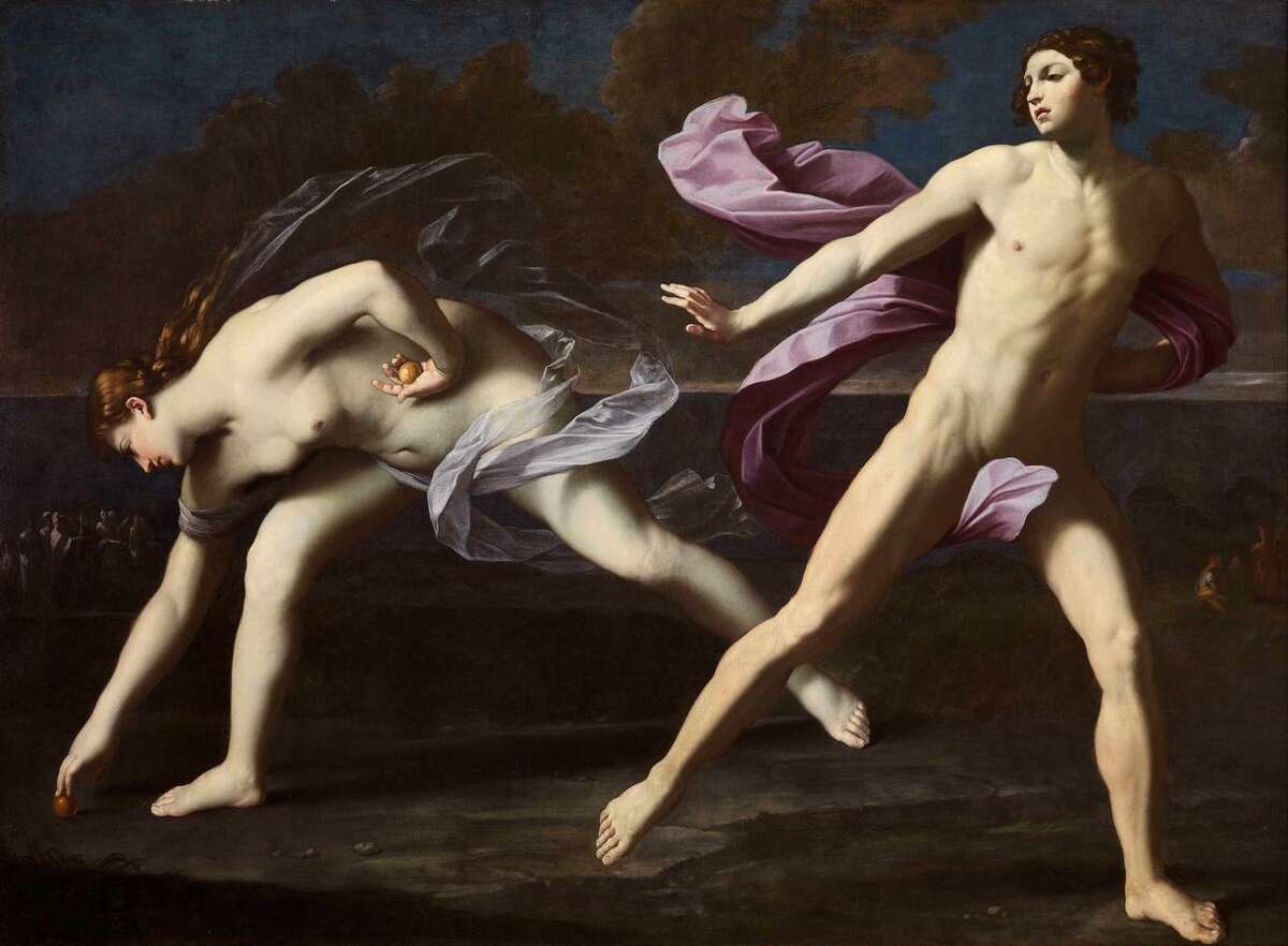 Guido Reni’s “Atalanta and Hippomenes” (c. 1620—25, oil on canvas ) is among works on view in “Flesh and Blood: Italian Masterpieces from the Capodimonte Museum” at the Kimbell Art Museum in Fort Worth, March 1-June 14.