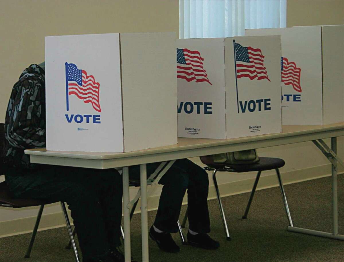 Voters came out to choose their favorite presidential candidate in the presidential primaries Tuesday. (Pioneer photo/Cathie Crew)