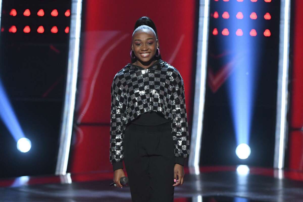 THE VOICE -- "Blind Auditions" Episode 1804 -- Pictured: Anaya Cheyenne -- (Photo by: Mitchell Haddad/NBC/NBCU Photo Bank via Getty Images)