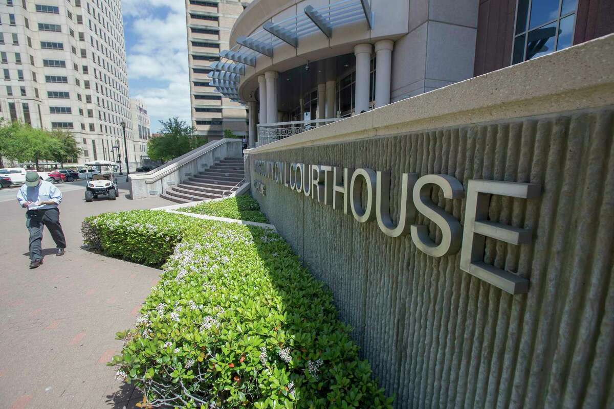 The Harris County Civil Courthouse won’t hold any jury trials in March because of the COVID-19 outbreak Thursday, March 12, 2020, in Houston.