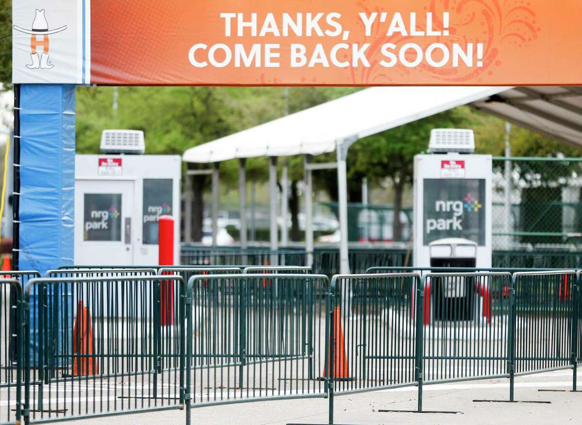 The carnival area of the Houston Livestock Show and Rodeo was near empty after the announcement of the rodeo closing early on Wednesday, March 11, 2020.
