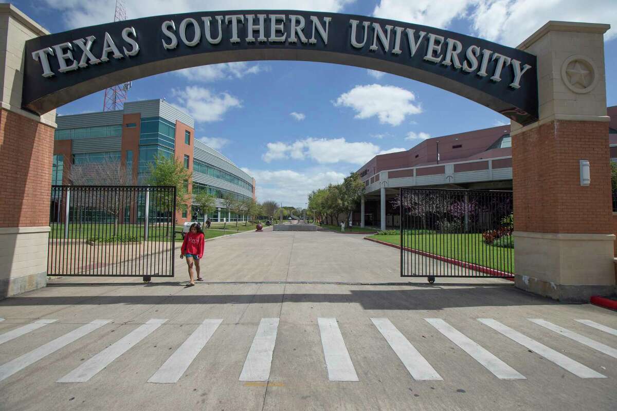 The campus of Texas Southern University seemed to have less people on the grounds Thursday, March 12, 2020, in Houston.