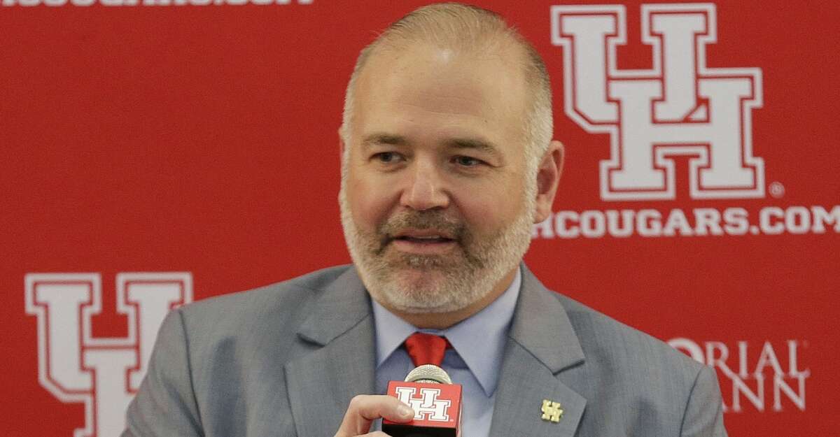Chris Pezman, Vice President for Intercollegiate Athletics University of Houston during a press conference to name Dana Holgorsen the new head coach of the University of Houston football team on January 03, 2019 in Houston, Texas. (Photo by Bob Levey/Getty Images)