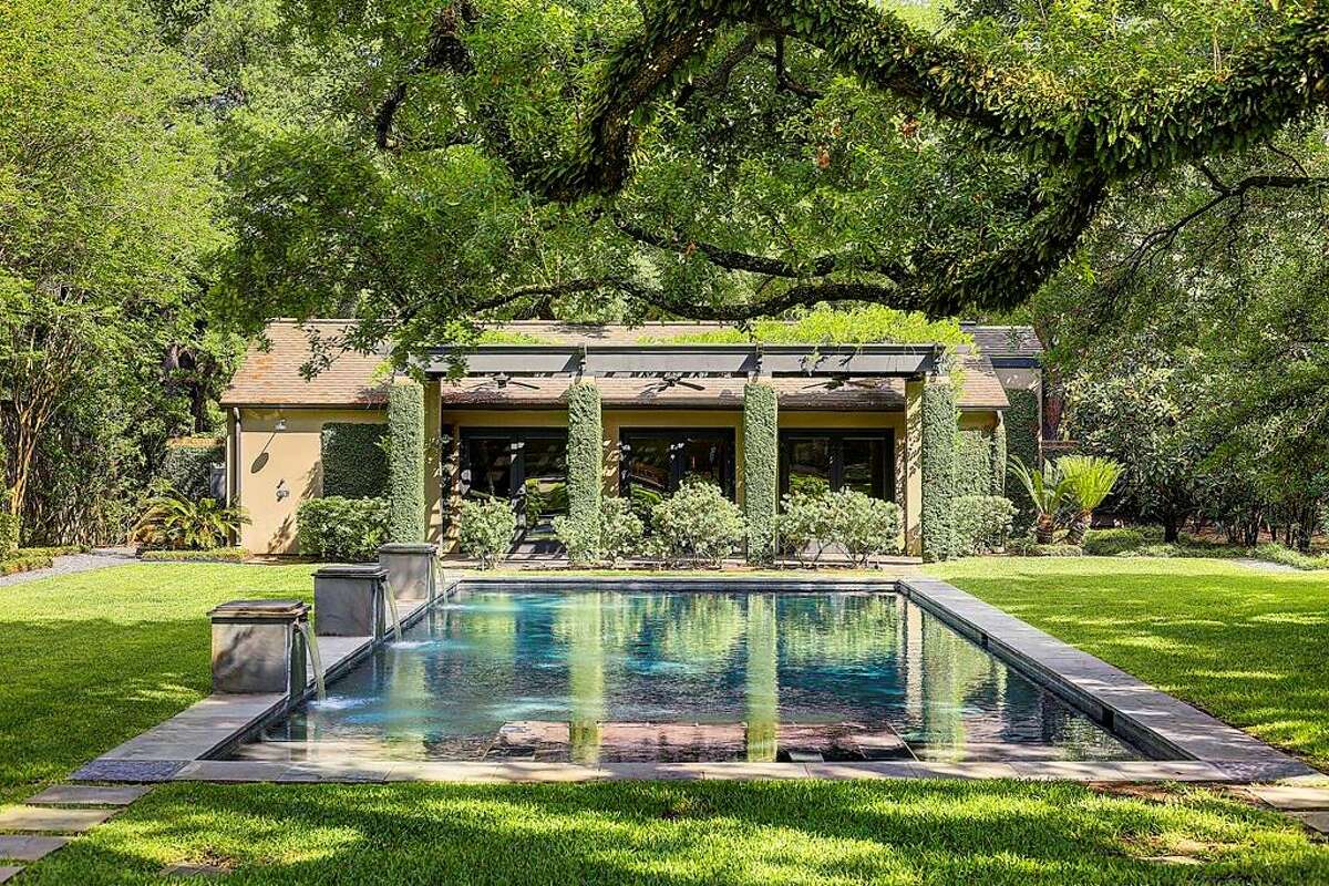 Built in the 1920s by renowned architects Harrie T. Lindeberg and John Staub, the 11,524-square-foot home offers five to six bedrooms, six full bathrooms and three half bathrooms, personal gym, pool and pool house, carriage house and more than an acre of landscaped gardens.