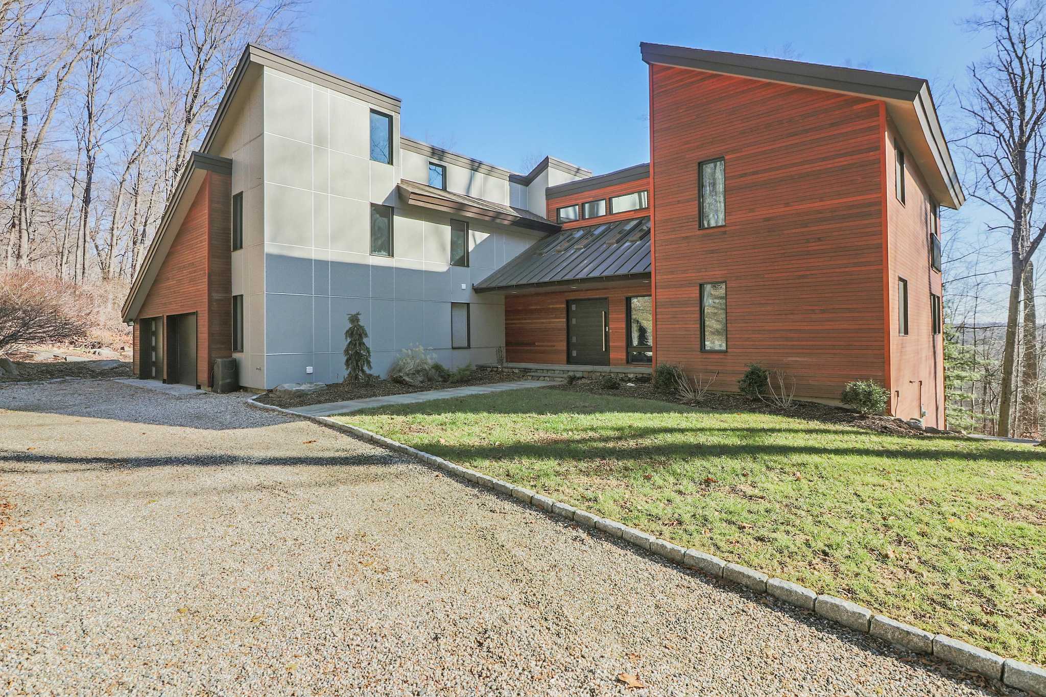 On the Market Contemporary Weston home resembles a modern structure