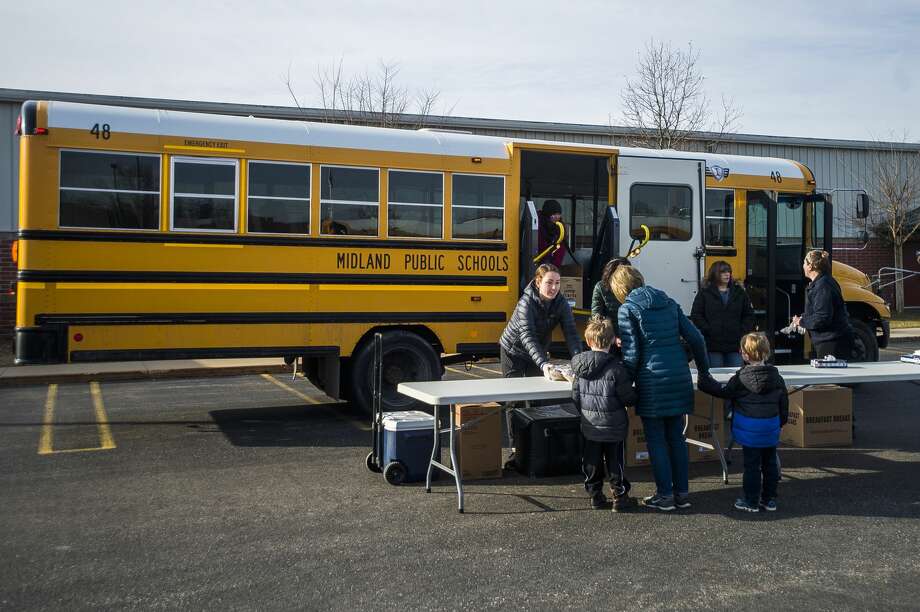 Meal distribution for Midland Public Schools students at various ...