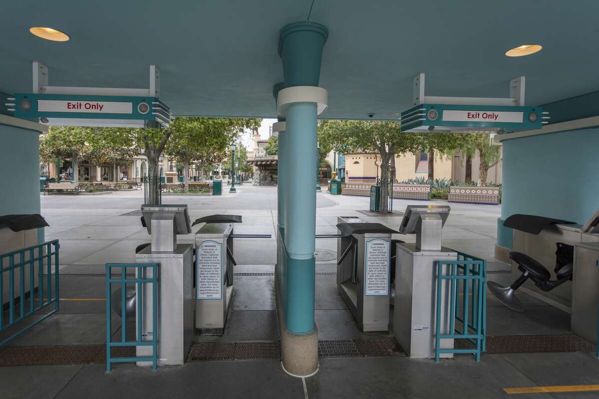 Disney California Adventure stands vacant on the first day of the closure of Disneyland and Disney California Adventure theme parks as fear of the spread of coronavirus continue, in Anaheim on Mar. 14, 2020.