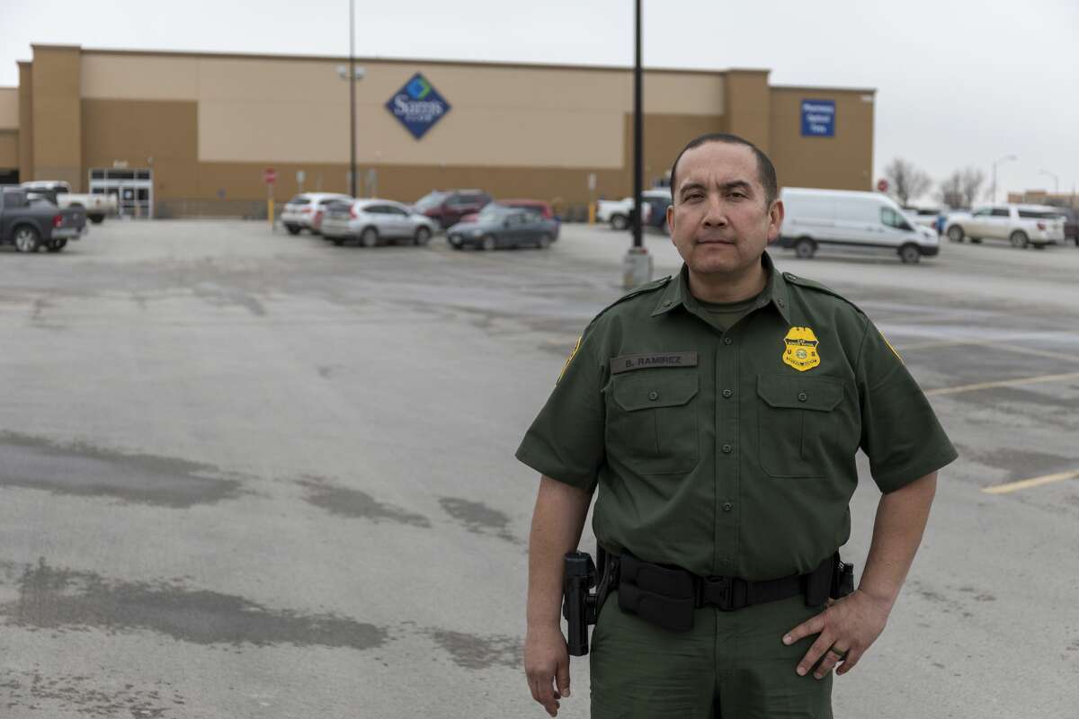 Bernie Ramirez stands outside of the Sam's Club on Monday, March 16, 2020 at 1500 Tradewinds Boulevard.