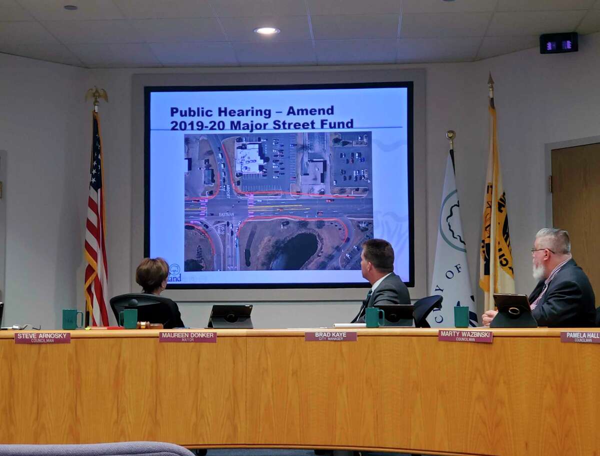Midland City Council hosted its regular meeting on Monday, March 16, 2020 at City Hall, amid the outbreak of the novel coronavirus. (Ashley Schafer/Ashley.Schafer@hearstnp.com)