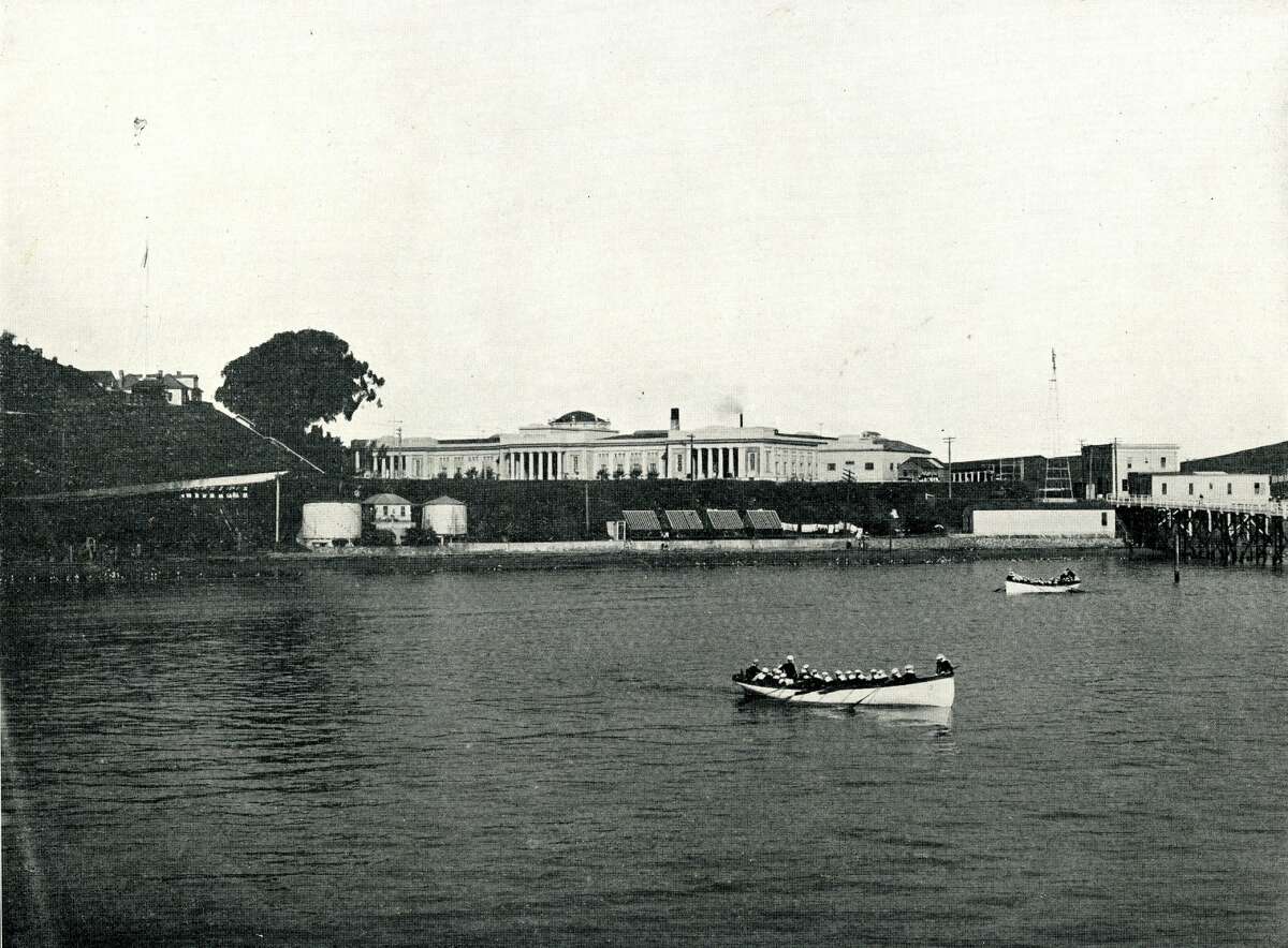 United States Naval Training Station on Yerba Buena Island in the early 1900's.