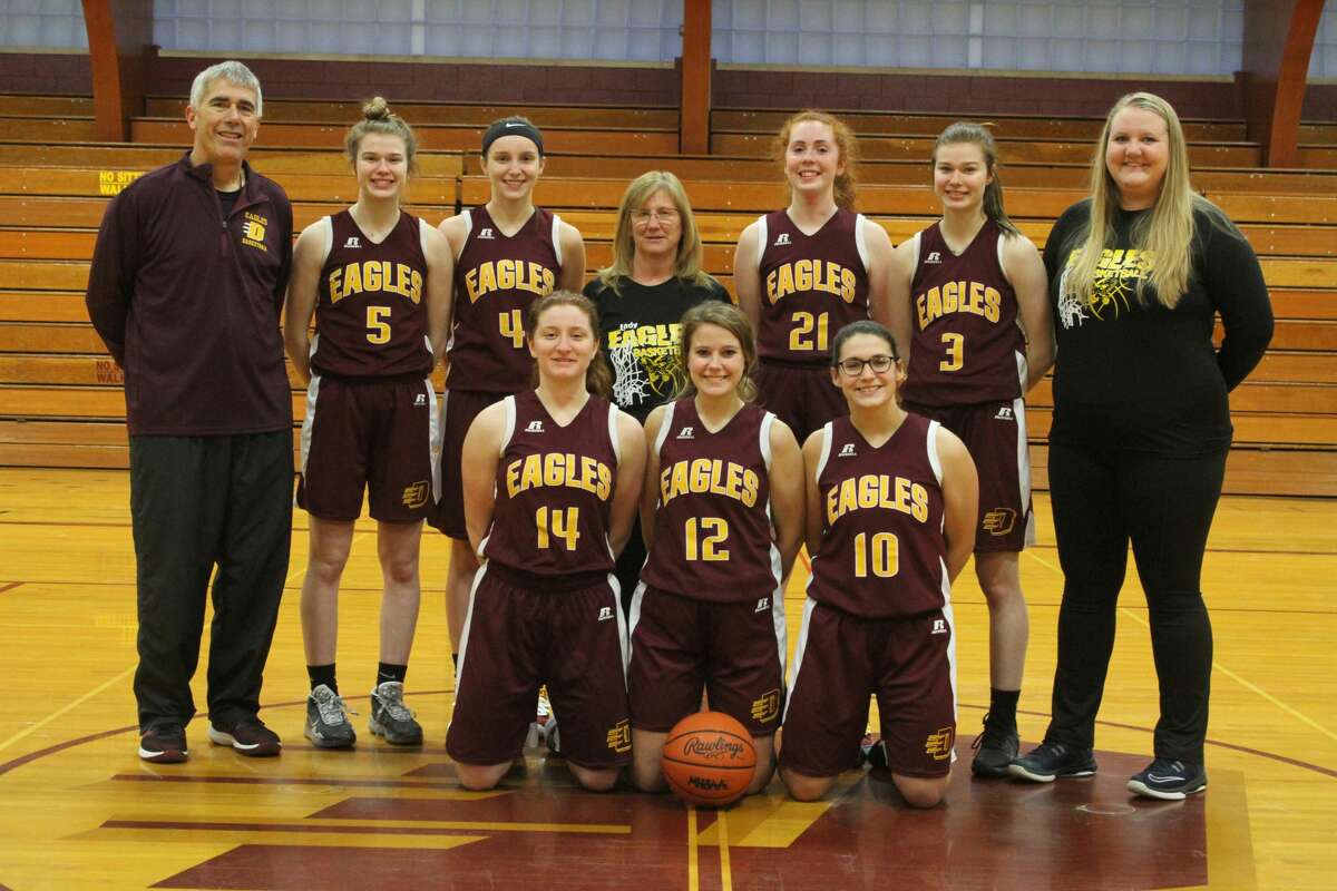 Several members of the Deckerville girls basketball team were named to the North Central Thumb League's Stars Division All-League Team. Addison Williams (4) and Claire Watson (3) were named to the first Team. Ella Watson (5) was named to the Second Team. Karley Kappen (10) and Riley Shutz (14) were honorable mentions.