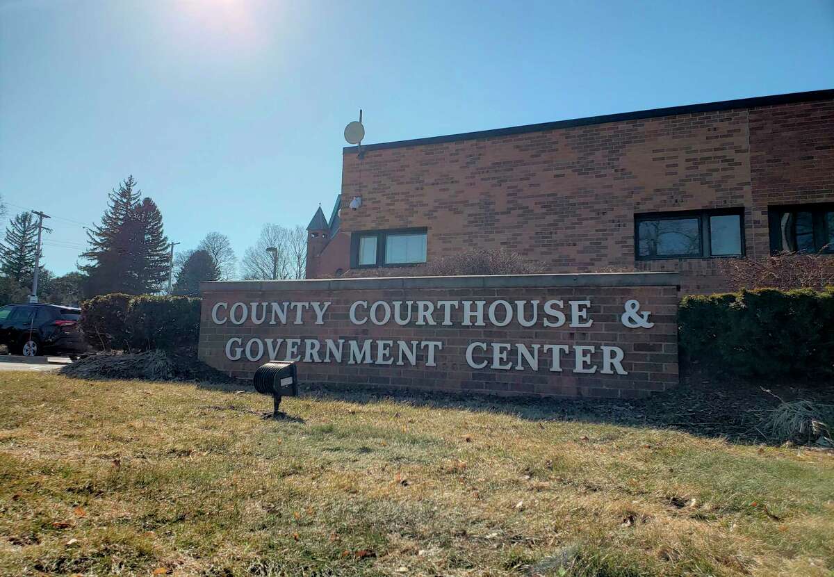 The Manistee County courthouse is closed to the public through April 5. Anyone needing services should call before attempting a visit to the courthouse. (Arielle Breen/News Advocate)