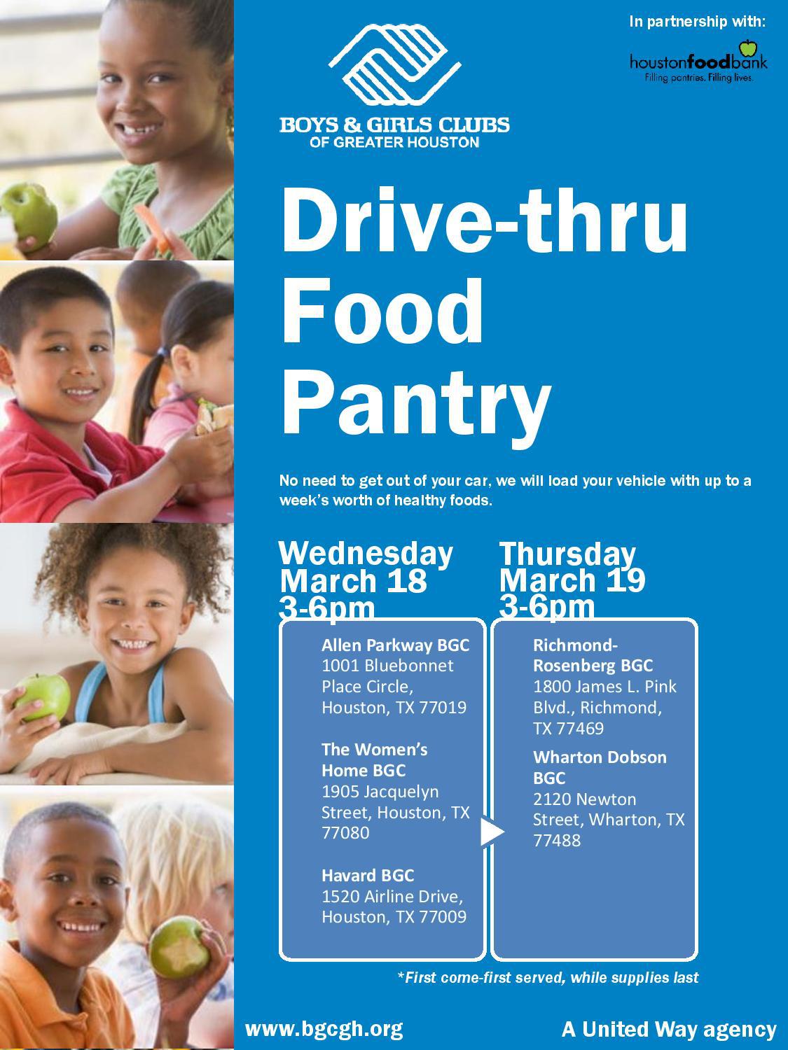 Boys and Girls Club provides drive-thru pantry