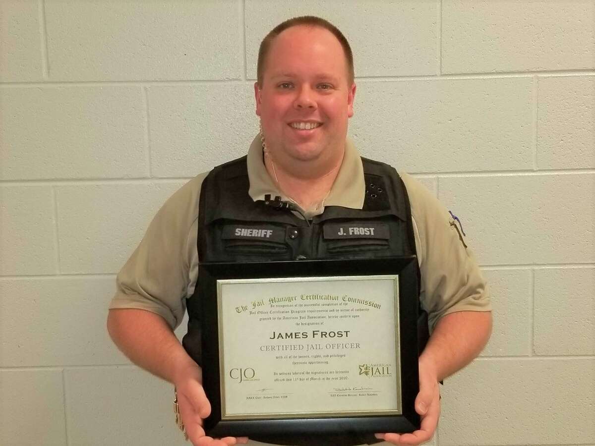 Manistee County corrections officer James Frost recently earned a national certification for jail officers. (Courtesy photo)
