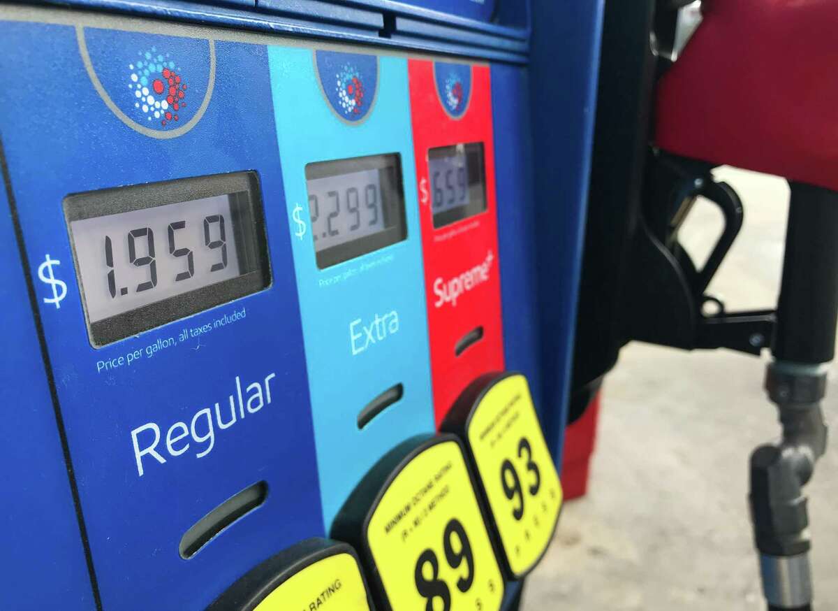 Regular gasoline is shown priced just under $2.00 at a station Tuesday, March 10, 2020 in Houston.