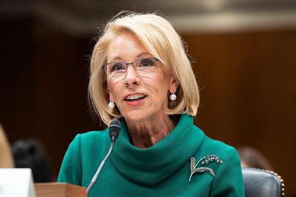 March 5, 2020 - Washington, DC, United States: Betsy DeVos, Secretary of Education, at a hearing of the Senate Appropriations Subcommittee on Labor, Health and Human Services, Education, and Related Agencies. (Michael Brochstein/Sipa USA/TNS)