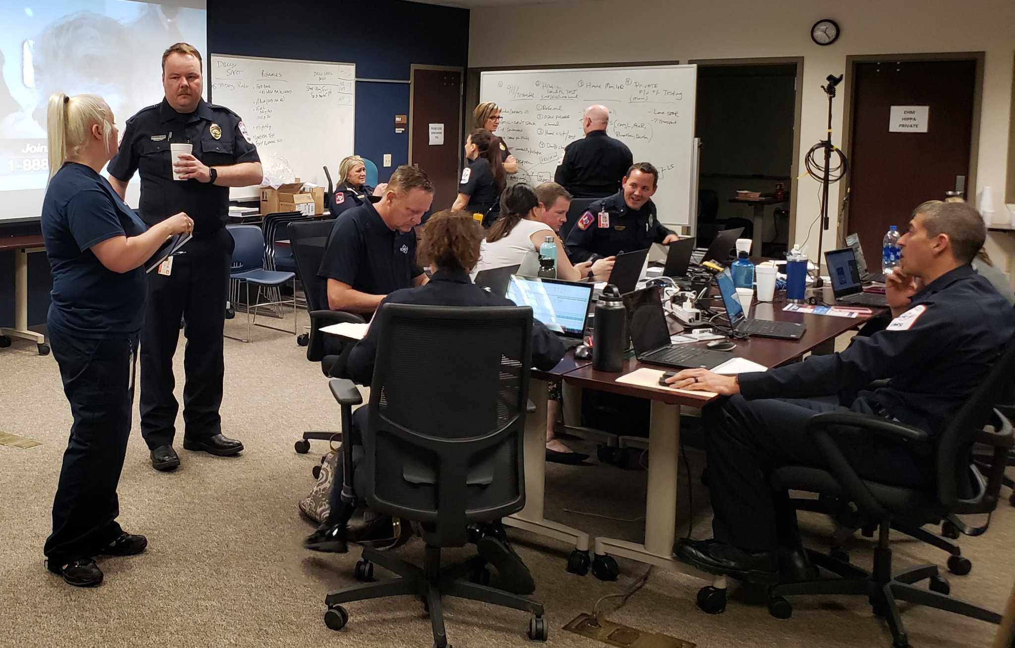 Montgomery County Hospital District staffers keep watch in command ...