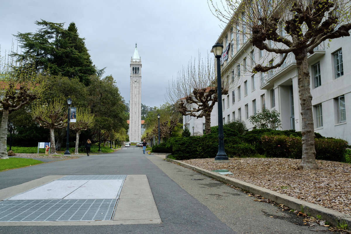 A abandoned tunnel runs under this path in the center of the UC Berkeley campus.