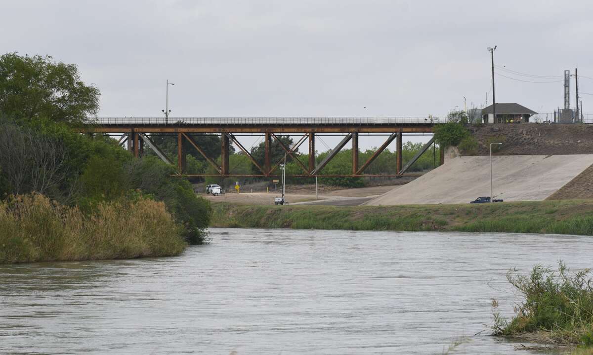 A view of the Texas Mexican Railway International Bridge, Wednesday, Mar. 19, 2020, as seen from the United States side.