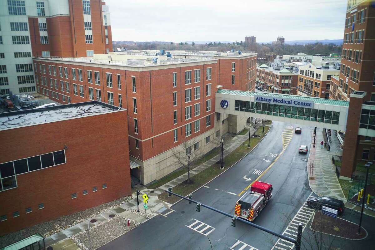 A view of Albany Medical Center on Monday, March 23, 2020, in Albany, N.Y. (Paul Buckowski/Times Union)