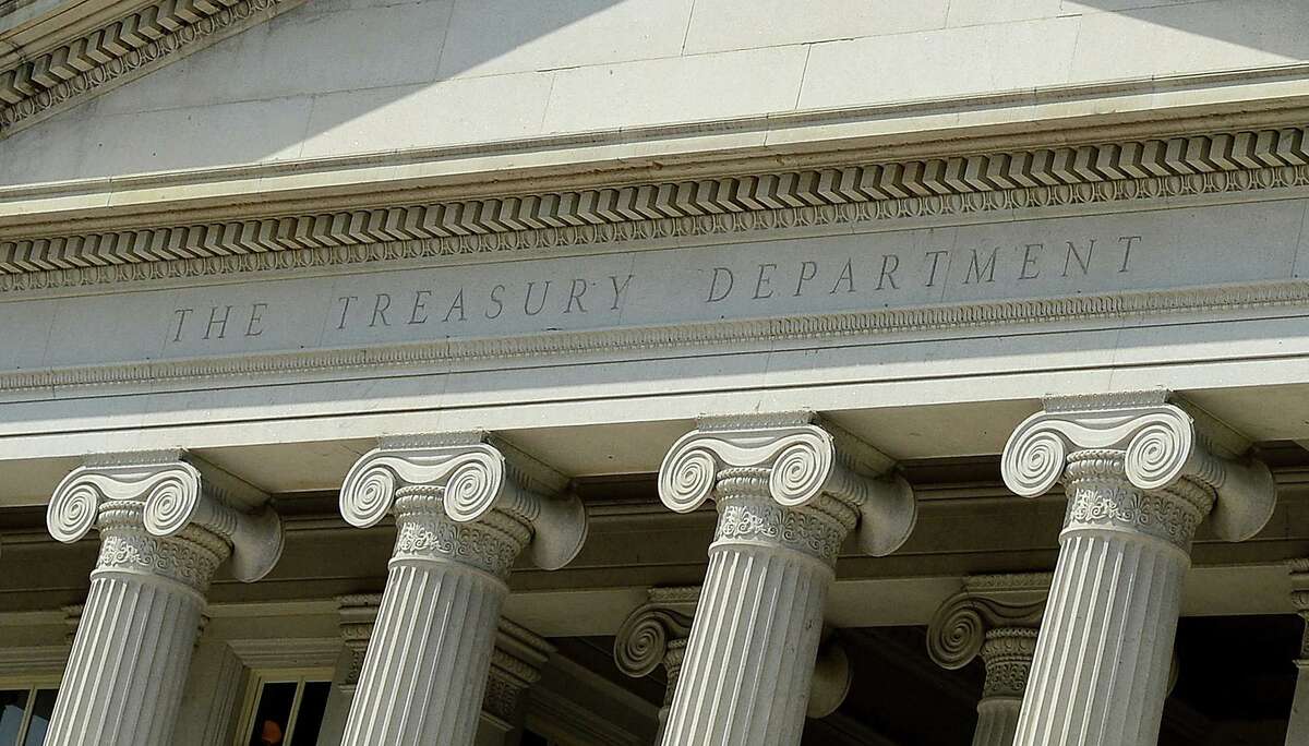 The U.S. Treasury Department building in Washington, D.C., on Aug. 22, 2013. The department is considering extending the tax-filing deadline beyond April 15 because of disruption from the coronavirus.