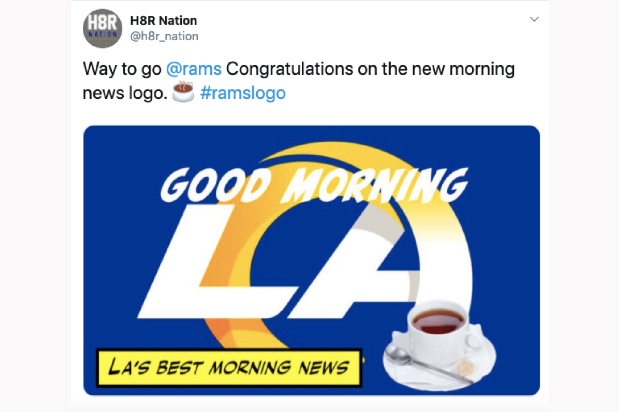 The Los Angeles Rams' New Logo Did Not Impress NFL Fans on Twitter -  InsideHook