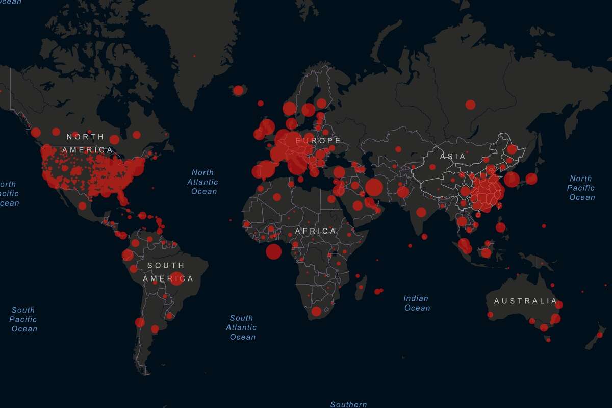 Maps show explosion of COVID-19 cases around the world