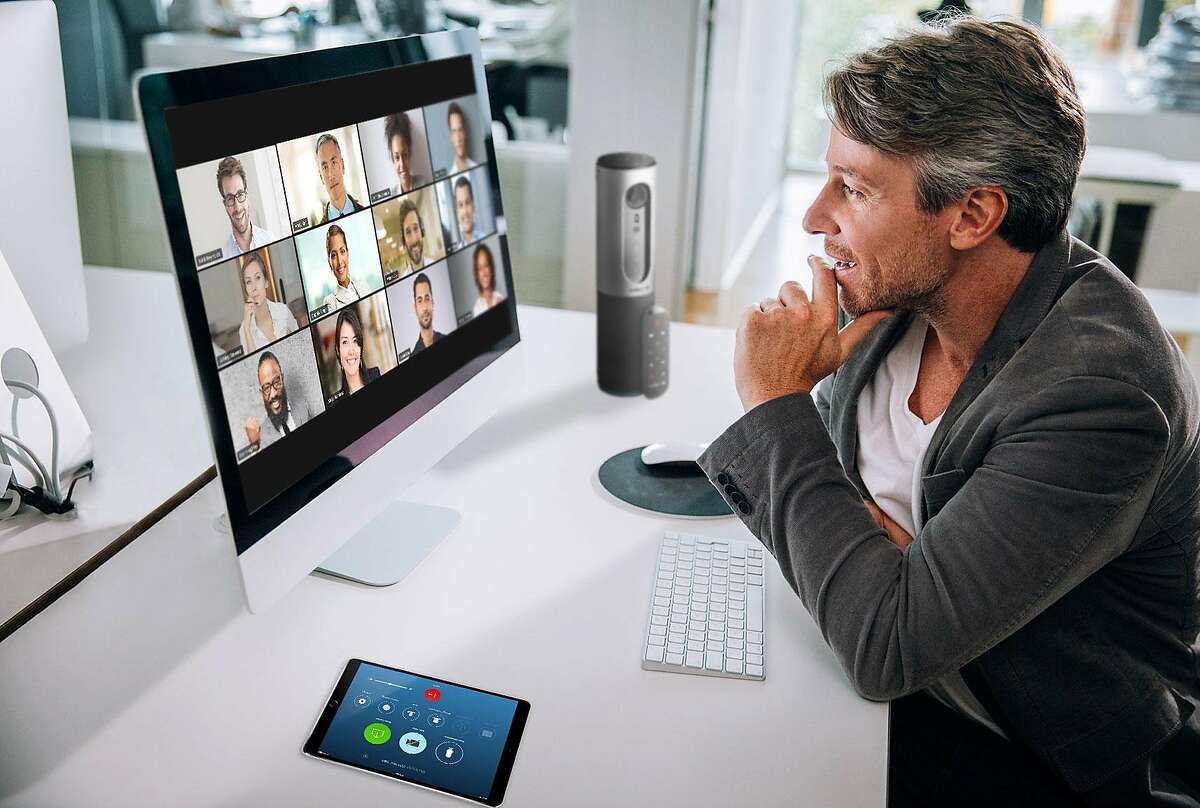 A product image from Zoom Video Communications shows the video conferencing feature of the application.