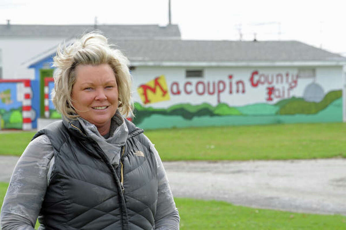 Area fair organizers are moving ahead with plans for the annual summer events amid coronavirus concerns. Macoupin County Fair Board President Kim Carney Rhodes, pictured at the fairgrounds in Carlinville, said her board is hoping and anticipate the pandemic “will be under control” and not affect this year’s fair.