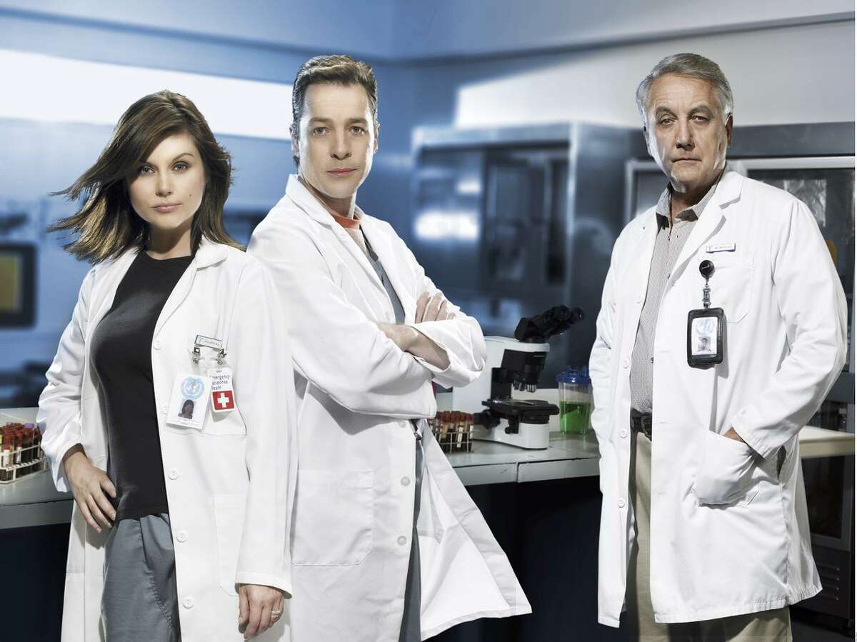 Tiffani Thiessen, French Stewart and Bob Gunton star in “Pandemic,” a two-part movie available on Amazon Prime.