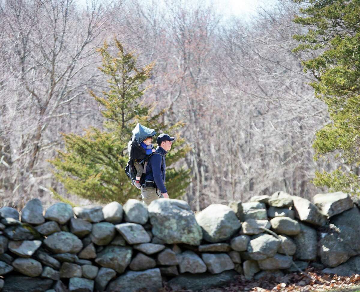 It's a good idea to get outside if you are staying home every day, but try to find a somewhere that is not crowded with other walkers or runners.