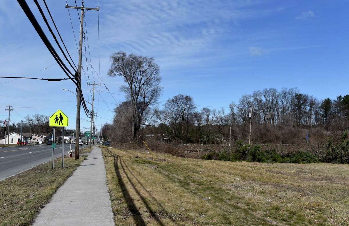 A plot of land on Western Avenue near Rapp Road is being cleared for construction of a planed Costco store on Friday, March 27, 2020, in Guilderland, N.Y. Pyramid Management, owners of nearby Crossgates Mall, want to build the region's first Costco, though it is unclear if the project has approval from the town. (Will Waldron/Times Union)