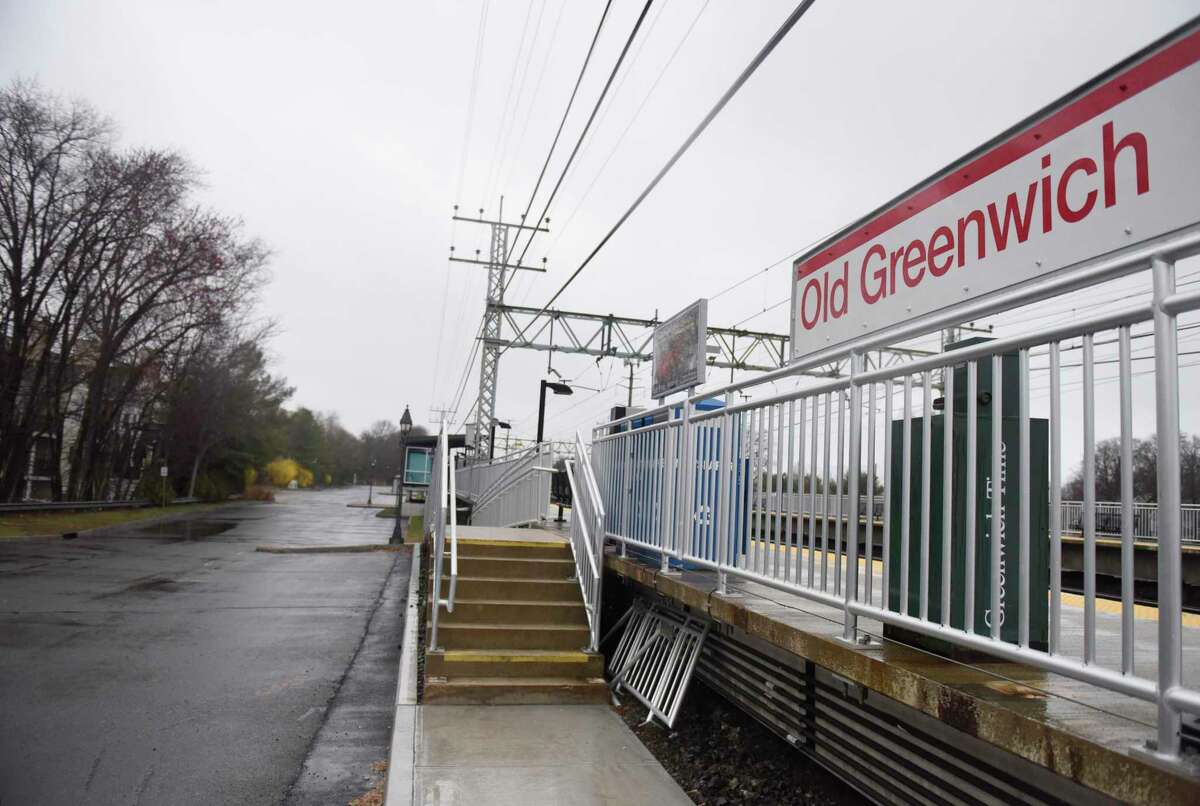 The Old Greenwich train station lot is empty in Old Greenwich, Conn. Monday, March 23, 2020. As a measure to prevent the spread of the coronavirus, all businesses deemed "non-essential" by the state will be forced to close starting Tuesday.